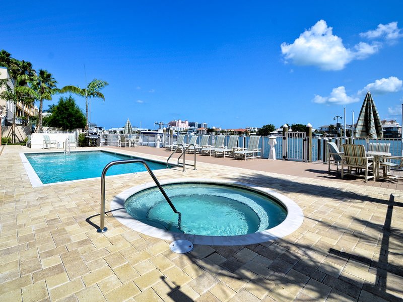 Water side pool area.