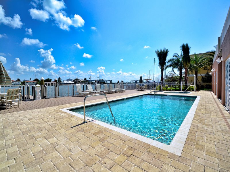 Seasonally heated pool.